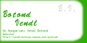 botond vendl business card